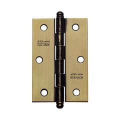 Dobradiça Aço 3.1/2 X 3 Cartela com 3 880 Ferro Zincado Oxidado Envernizado - Ref.93789 - SILVANA
