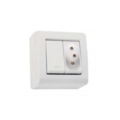 Interruptor Sistema X Simples 10A 2P+T  Lizflex Branca - Ref.57304/013 - Tramontina