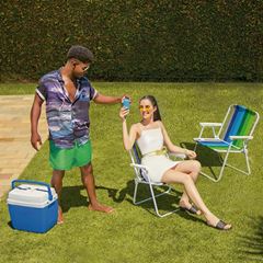 Caixa Térmica em Polipropileno 34 Litros Azul - Ref. 25108161 - MOR