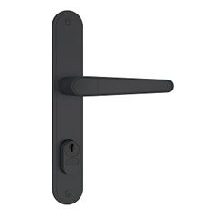 Fechadura para Porta de Alumínio Alavanca Espelho 504/03 Preto Fosco - Ref.59106 - STAM