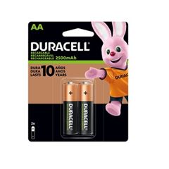 Pilha AA Ct 2 Unidade Recarregavel Alcalina 2500 Mah - Ref.305006 - Duracell