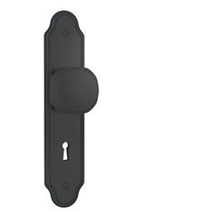 Fechadura Interna para Porta de Madeira Bola Espelho 813/02 Preto Fosco - Ref. 58325 - STAM