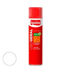 Tinta Spray Uso Geral  Brilhante Branco IQUINE /REF. 334000265