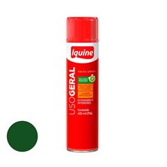 Tinta Spray Uso Geral Brilhante 400ml Verde Escuro IQUINE / REF. 334033465
