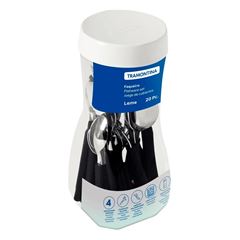 Faqueiro de Inox com 20 Peças Leme Preto - Ref. 23198/018 - TRAMONTINA