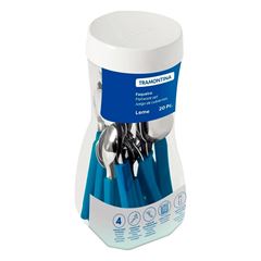 Faqueiro de Inox com 20 Peças Leme Azul - Ref. 23198/918 - TRAMONTINA