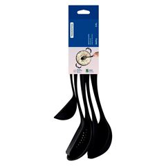 Jogo de Utensílios em Nylon 5 Peças Ability Preto - Ref. 25199/007 - TRAMONTINA