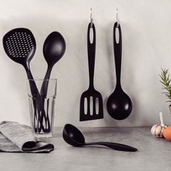 Jogo de Utensílios em Nylon 5 Peças Ability Preto - Ref. 25199/007 - TRAMONTINA