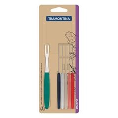 Conjunto de Garfos para Petisco de Inox com 6 Peças Ipanema Misto - Ref. 23399/410 - TRAMONTINA