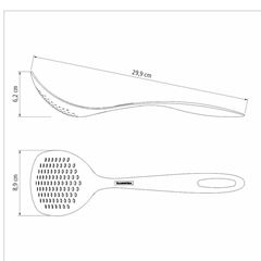 Espumadeira Nylon Ability Preto - Ref. 25158/100 - TRAMONTINA