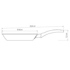 Frigideira de Alumínio 20cm Turim Vermelho - Ref. 20260/720 - TRAMONTINA