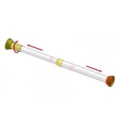 Varão Extensivo 22mm de 70cm a 1,20cm Branco - Ref. VE12.10 - BELLA ARTE