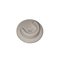Suporte para Varão em Alumínio Flange Grosso 19mm Branco - Ref. FL03.10 - BELLA ARTE
