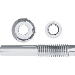 Tubo de Ligação PVC 26cm com Anel para Bacia Sanitária Cromado BLUKIT / REF.  290404