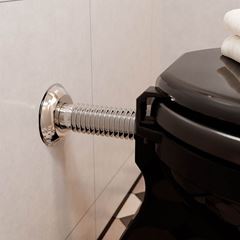 Tubo de Ligação PVC 26cm com Anel para Bacia Sanitária Cromado BLUKIT / REF.  290404