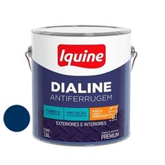 Tinta Esmalte Alto Brilho Dialine Antiferrugem 3,6L Azul Del Rey IQUINE / REF. 348204801