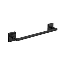 Porta Toalha em Metal Barra 30cm Clean Black Noir DECA / REF. 2040.BL.030.CLN.NO