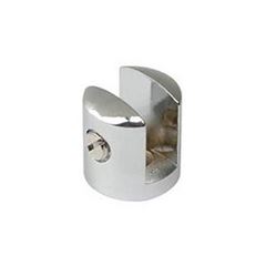 Suporte para Vidro 6mm Boca de Jacaré Zamac Branco - Ref. 113020 - ISERO