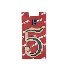 Número 5 Residencial Zamac Latão Oxidado - Ref. 1241-5 - ISERO