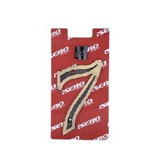 Número 7 para Apartamento Zamac Latão Oxidado - Ref. 1251-7 - ISERO