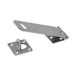 Ferrolho Chato 4 Galvanizado Reforçado com Porta Cadeado - Ref. 23C-FG - ISERO