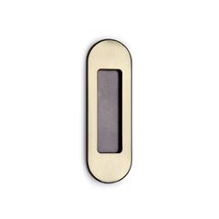 Puxador 50x150cm Concha Classic de Embutir Redondo Zamac Ferro Cromado - Ref. 32C-02 - ISERO