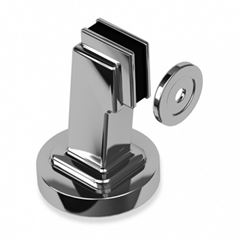 Prendedor para Porta em Zamac de Piso e Parede com Imã Latão Oxidado ISERO / REF. 970C-01