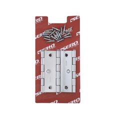 Dobradiça Inox 3 Pino Chato Polido - Ref. INOX124004  - ISERO