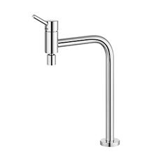 Torneira de Cozinha em Metal Mesa Bica Alta Nova Lóggica 90 Graus Cromado - Ref. 01138106 - DOCOL