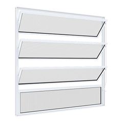 Basculante em Alumínio 80Lx80A Soft Mini Boreal Branco - Ref. 3164 - MGM