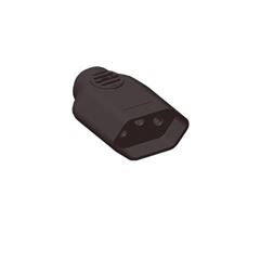 Plug Fêmea Bipolar 2P+T 10A 250v Preto - Ref.1423 - ILUMI