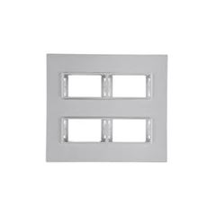Placa 4x4 para 2+2 Modulos com Suporte Vivaz - Ref. 77070 - ILUMI