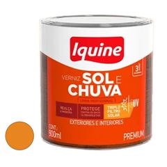 Verniz Alto Brilho 900ml Sol e Chuva Mogno IQUINE / REF. 66109104R -