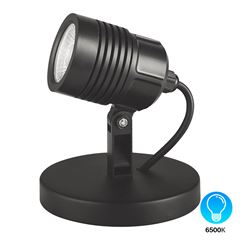 Spot ABS LED 6w Garden 6500k IP65 Base Redonda Preto - Ref. DI83239 - DILUX