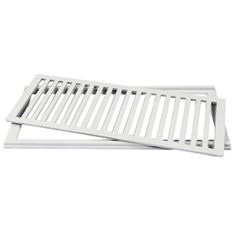 Grelha em Alumínio com Porta Grelha Retangular 20x50cm Branca - Ref. CJ2050BR - LG MAIS