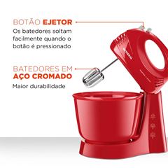 Batedeira Prática Power 400W 220V B-44-R Vermelha MONDIAL / REF. 1067-02
