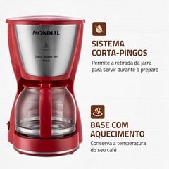 Cafeteira Elétrica Inox Dolce 220v C-32-32x-R - Ref. 2643-02 - MONDIAL