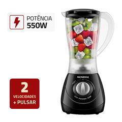 Liquidificador 550w 220v Easy Power Preto L-550-B - Ref. 6802-02 - MONDIAL
