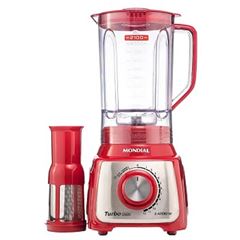 Liquidificador Turbo Inox L-1200 1200w 220VVermelho MONDIAL / REF. 5465-02