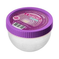 Pote para Cebola de Plástico Redondo Transparente e Lilás - Ref. SR697 - SANREMO