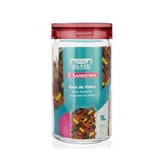 Pote para Mantimento de Vidro 1 Litro Redondo - Ref. SR90/1 - SANREMO