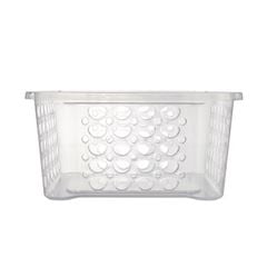 Cesta de Plástico 6,3 Litros Empilhável Transparente - Ref. 882 - SANREMO