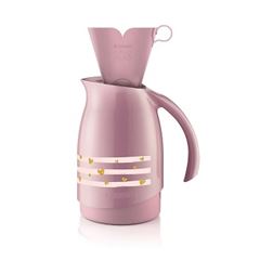Bule Térmico 700ml com Suporte para Filtro Plástico Rosa - Ref. SR1011/60 - SANREMO
