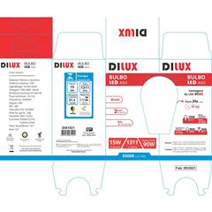Lâmpada Led Bulbo A60 15W Bivolt 6500k DILUX / REF. DI81921