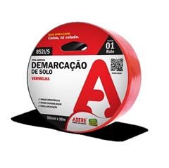 Fita Demarcação 50mmx30m Solo Vermelho - Ref. 81326005626 - ADERE