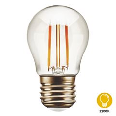 Lâmpada Filamento Led 4W Bolinha G45 Bivolt 2200K Clear DILUX/ Ref. DI87169