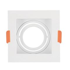 Spot de Embutir Quadrado Downlight 1XMR11 Branco - Ref. DI88616 - DILUX