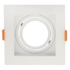 Spot de Embutir Quadrado Downlight 1XMR16 Branco - Ref.DI88630 - DILUX