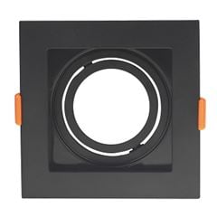 Spot de Embutir Quadrado Downlight 1XMR16 Preto - Ref.DI88647 - DILUX