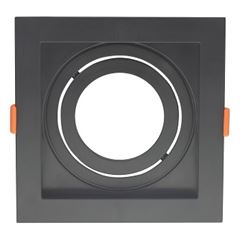 Spot de Embutir Quadrado Downlight 1XPAR20 Preto - Ref. DI88661 -